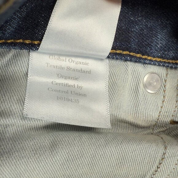 EVERLANE The Slim Fit Jean Organic Cotton Medium Dark Blue Wash Size 30 - Picture 6 of 6